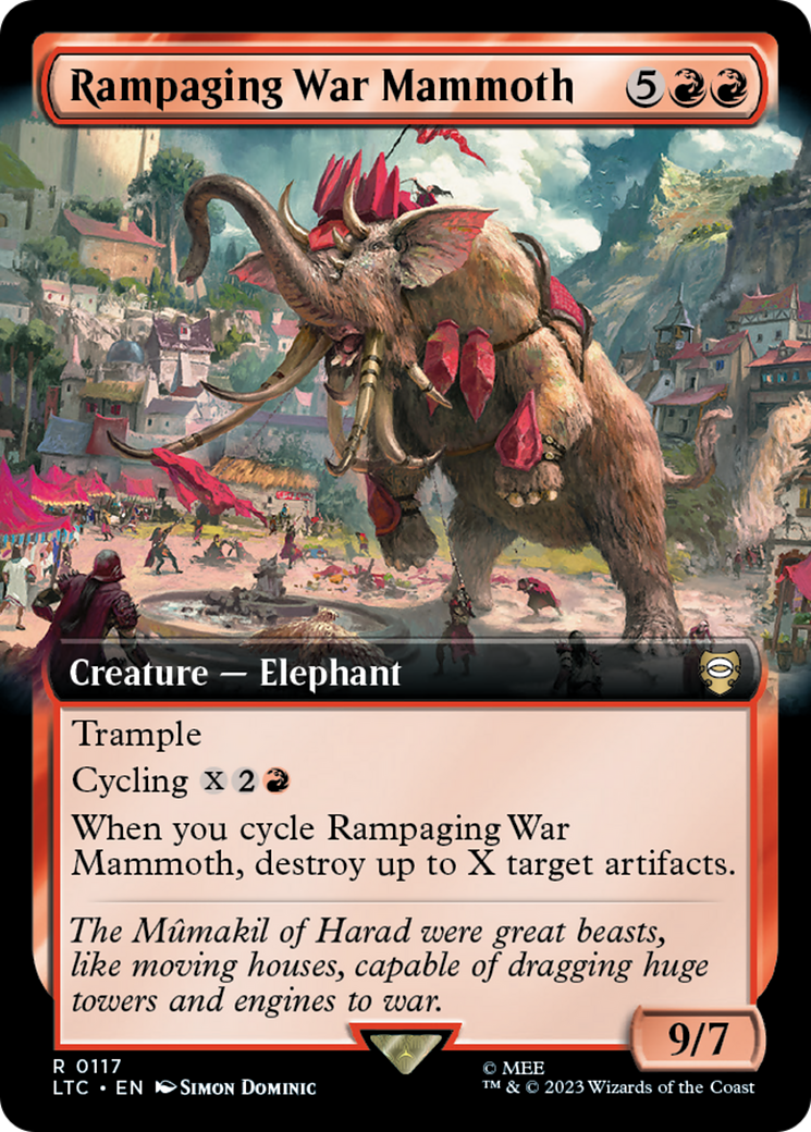 Rampaging War Mammoth (Extended Art) [The Lord of the Rings: Tales of Middle-Earth Commander] | Tacoma Games