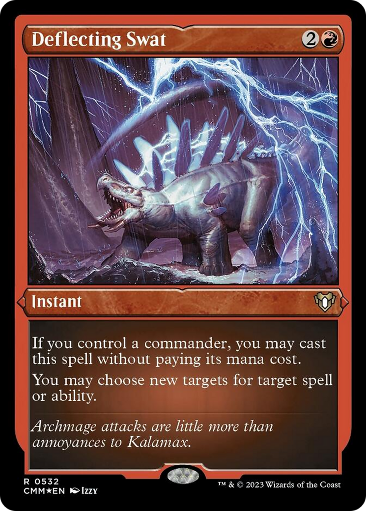 Deflecting Swat (Foil Etched) [Commander Masters] | Tacoma Games