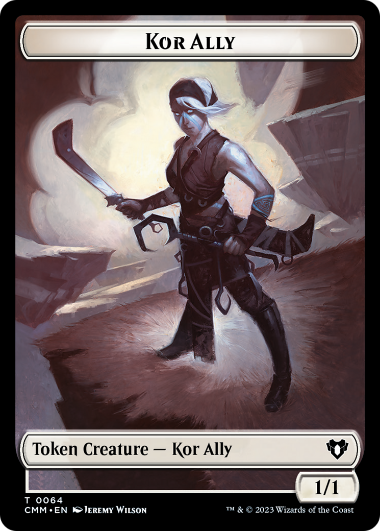 Wall // Kor Ally Double-Sided Token [Commander Masters Tokens] | Tacoma Games