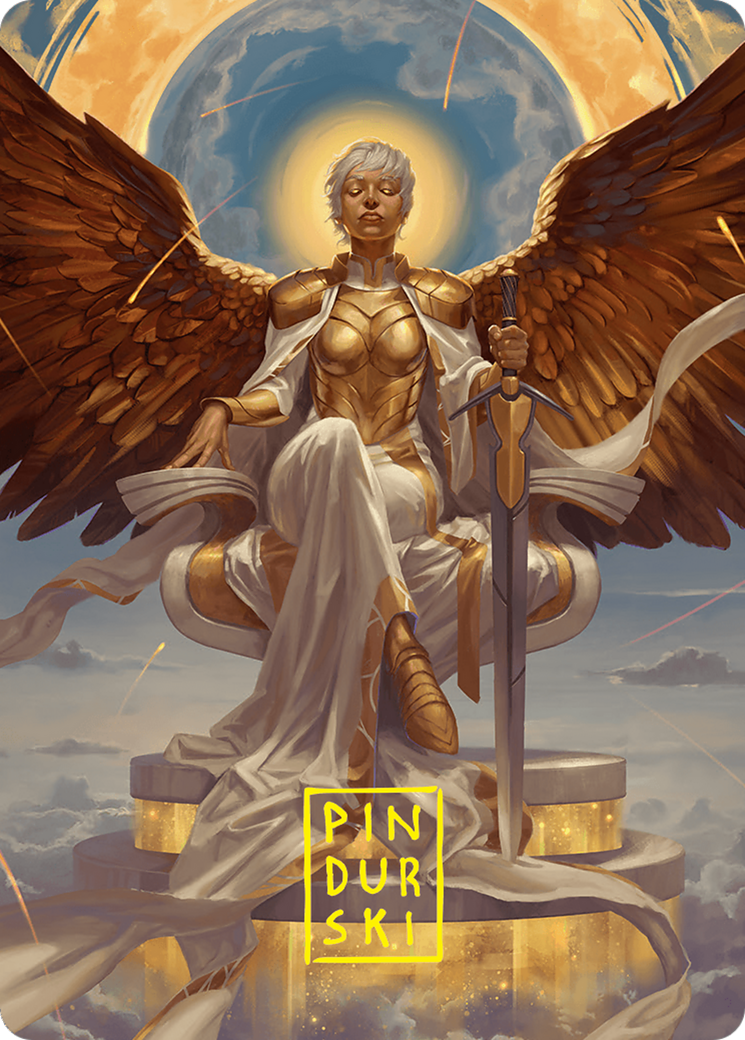 Herald of Eternal Dawn Art Card (27/54) (Gold-Stamped Signature) [Foundations Art Series] | Tacoma Games