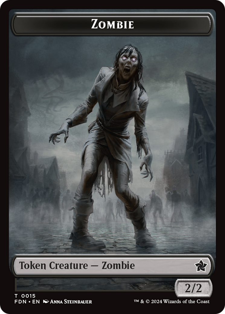 Rat (0014) // Zombie Double-Sided Token [Foundations Tokens] | Tacoma Games