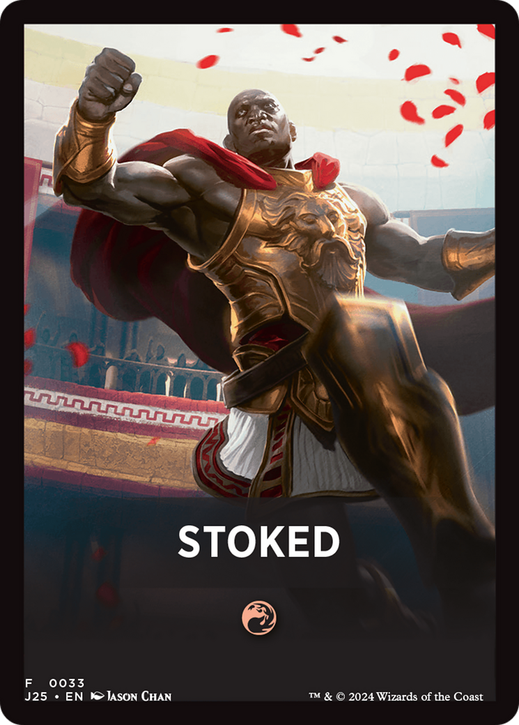 Stoked Theme Card [Foundations Jumpstart Front Cards] | Tacoma Games
