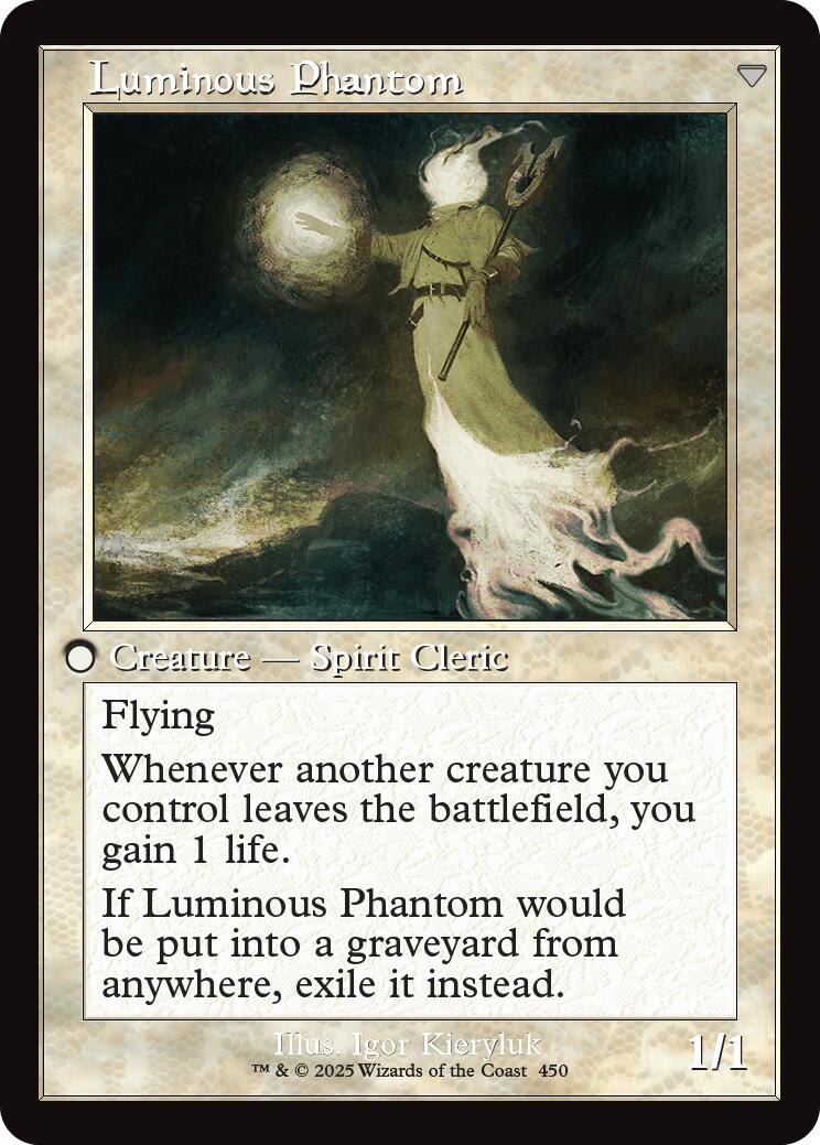 Lunarch Veteran // Luminous Phantom (Retro Frame) [Innistrad Remastered] | Tacoma Games