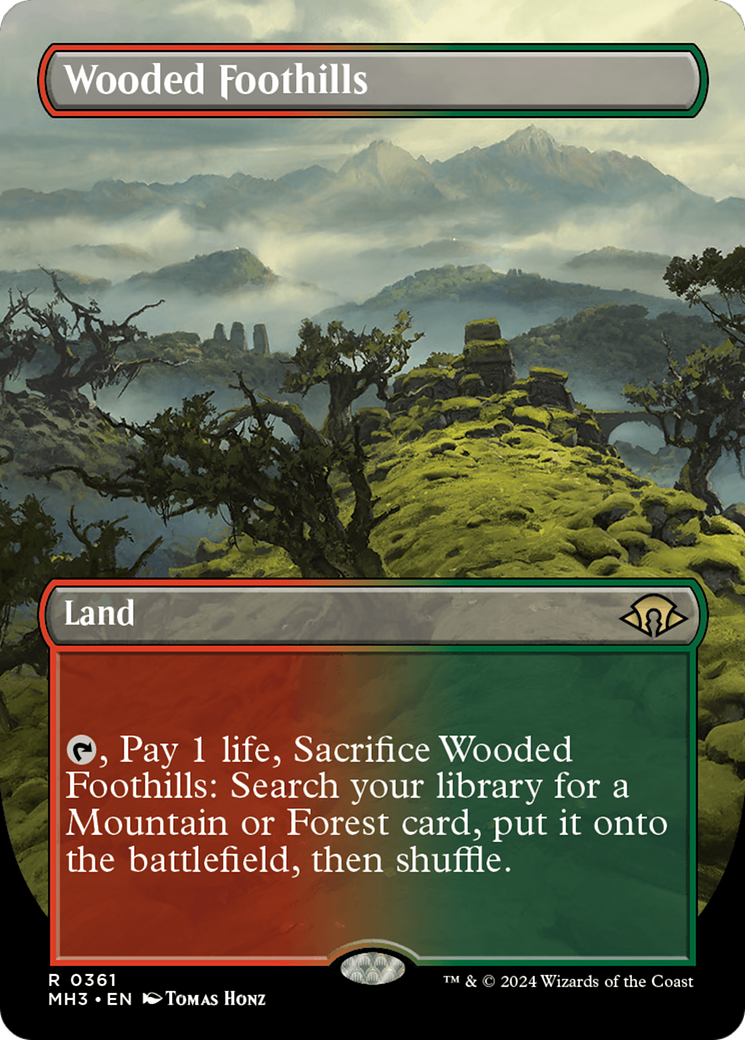 Wooded Foothills (Borderless) [Modern Horizons 3] | Tacoma Games