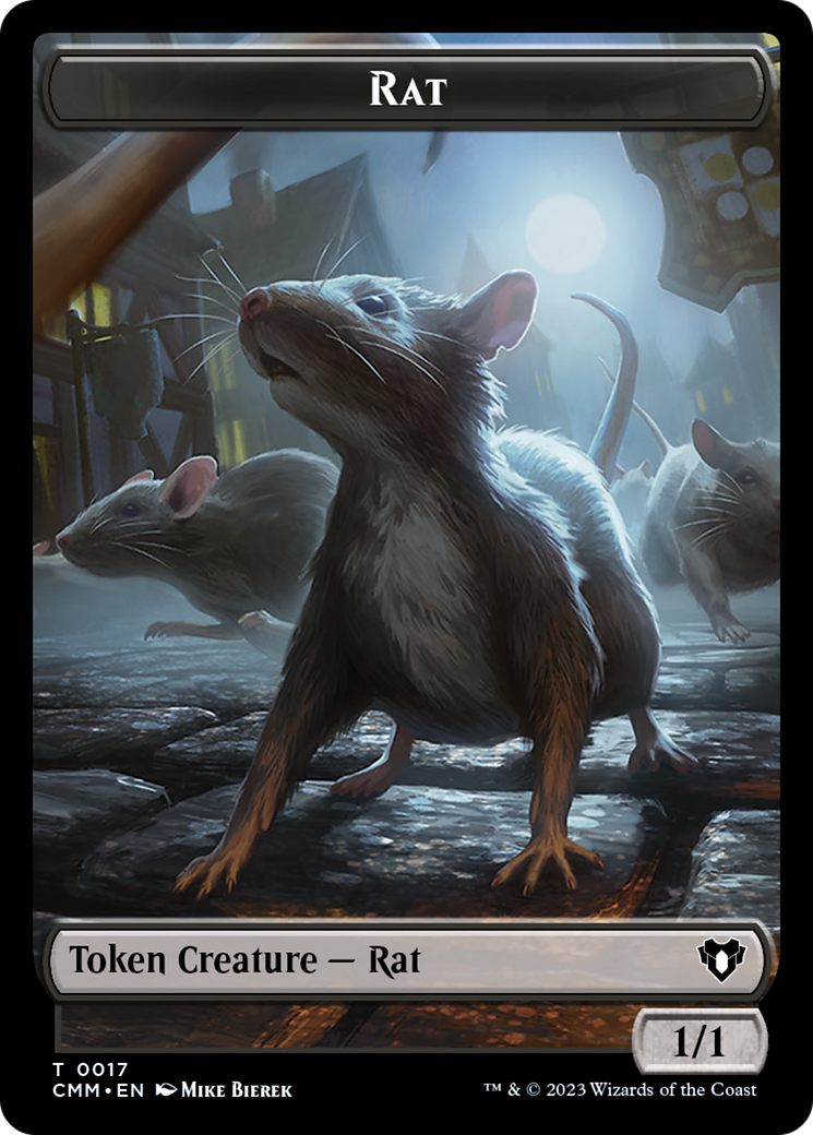 Eldrazi Spawn // Rat Double-Sided Token [Commander Masters Tokens] | Tacoma Games