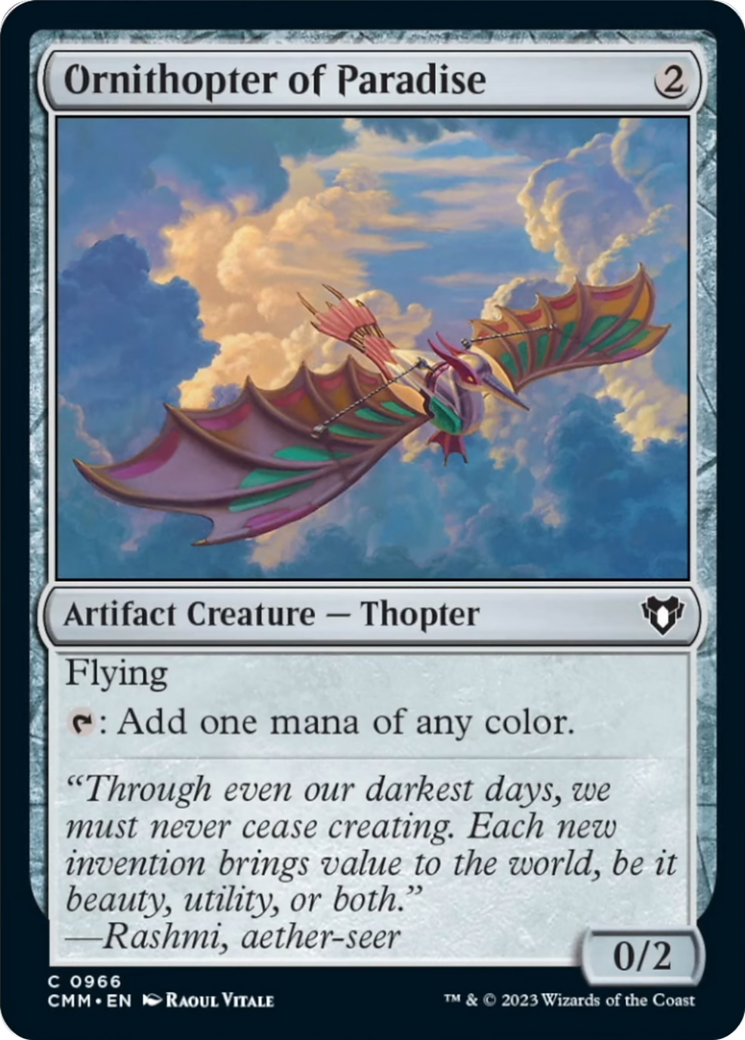 Ornithopter of Paradise [Commander Masters] | Tacoma Games