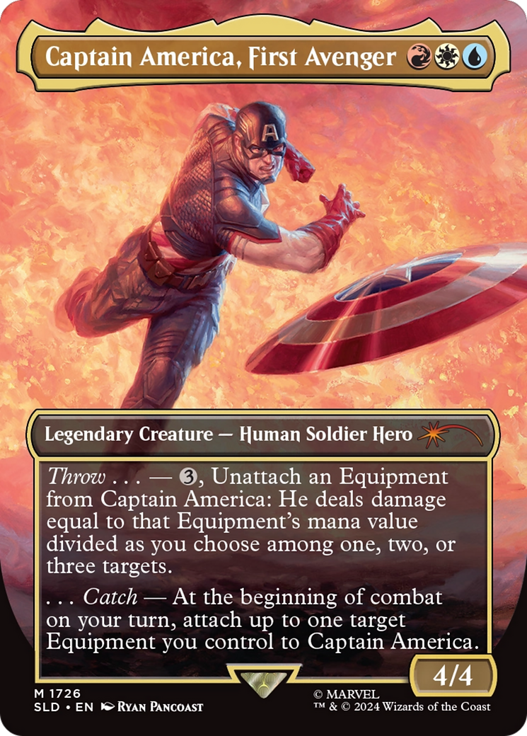 Captain America, First Avenger (Rainbow Foil) [Secret Lair Drop Series] | Tacoma Games