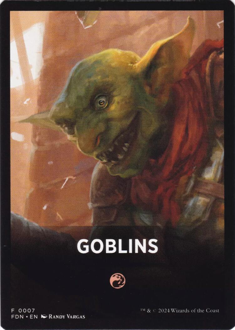 Goblins Theme Card [Foundations Tokens] | Tacoma Games