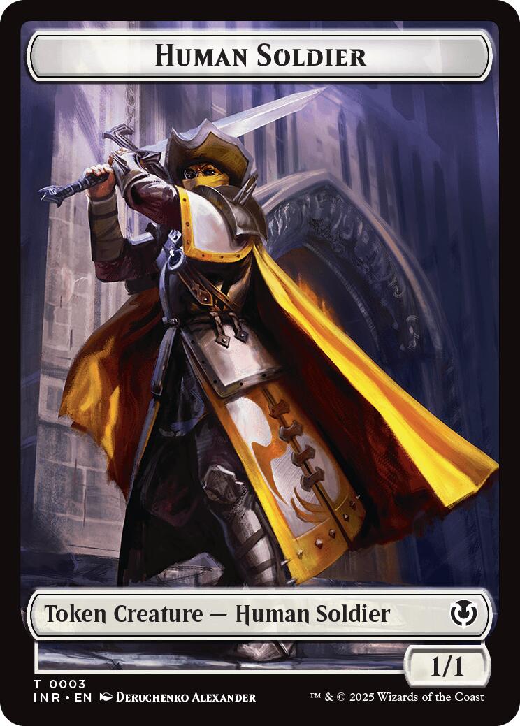 Human Soldier (0003) // Clue Double-Sided Token [Innistrad Remastered Tokens] | Tacoma Games