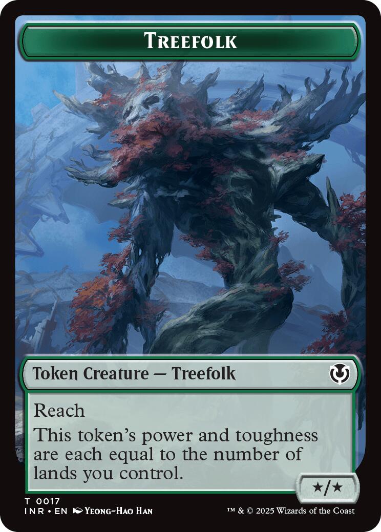 Treefolk // Emblem - Wrenn and Seven Double-Sided Token [Innistrad Remastered Tokens] | Tacoma Games