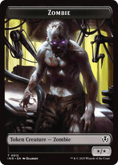 Zombie (0011) // Zombie (0012) Double-Sided Token [Innistrad Remastered Tokens] | Tacoma Games