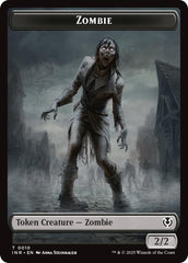 Zombie (0010) // Blood Double-Sided Token [Innistrad Remastered Tokens] | Tacoma Games