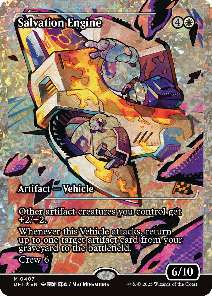 Salvation Engine (Showcase Fracture Foil) (Japanese) [Aetherdrift] | Tacoma Games
