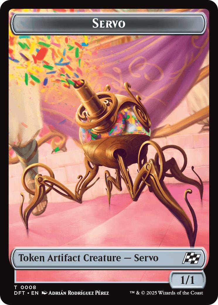 Servo // Thopter (0009) Double-Sided Token [Aetherdrift Tokens] | Tacoma Games