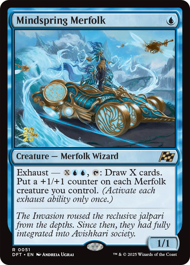 Mindspring Merfolk [Aetherdrift Prerelease Promos] | Tacoma Games