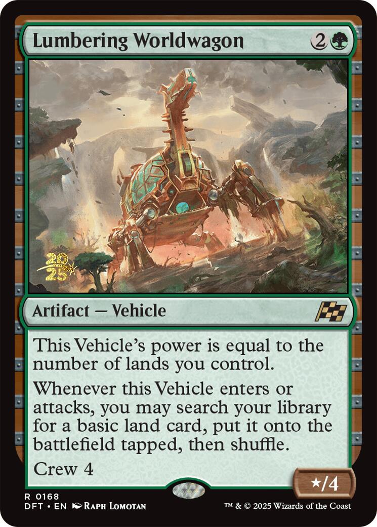 Lumbering Worldwagon [Aetherdrift Prerelease Promos] | Tacoma Games