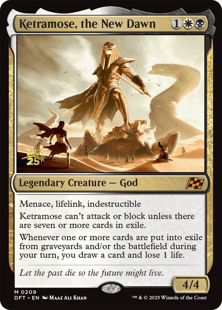 Ketramose, the New Dawn [Aetherdrift Prerelease Promos] | Tacoma Games