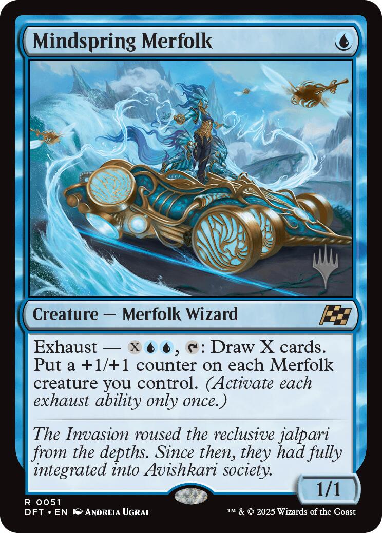 Mindspring Merfolk [Aetherdrift Promos] | Tacoma Games