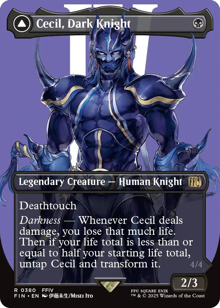 Cecil, Dark Knight // Cecil, Redeemed Paladin (Borderless) [FINAL FANTASY] | Tacoma Games
