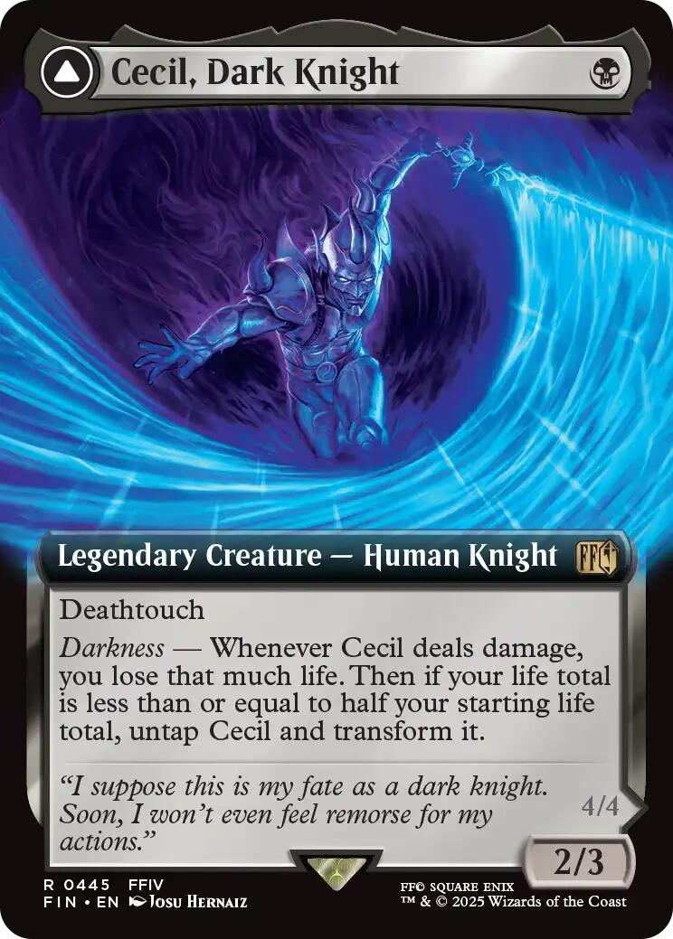 Cecil, Dark Knight // Cecil, Redeemed Paladin (Extended Art) [FINAL FANTASY] | Tacoma Games