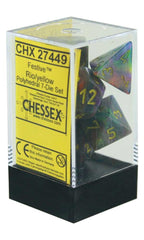 Chessex: 7ct Polyhedral Set – Festive | Tacoma Games