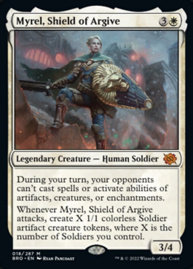 Myrel, Shield of Argive (Promo Pack) [The Brothers' War Promos] | Tacoma Games