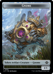 Gnome // Dinosaur (0009) Double-Sided Token [The Lost Caverns of Ixalan Tokens] | Tacoma Games