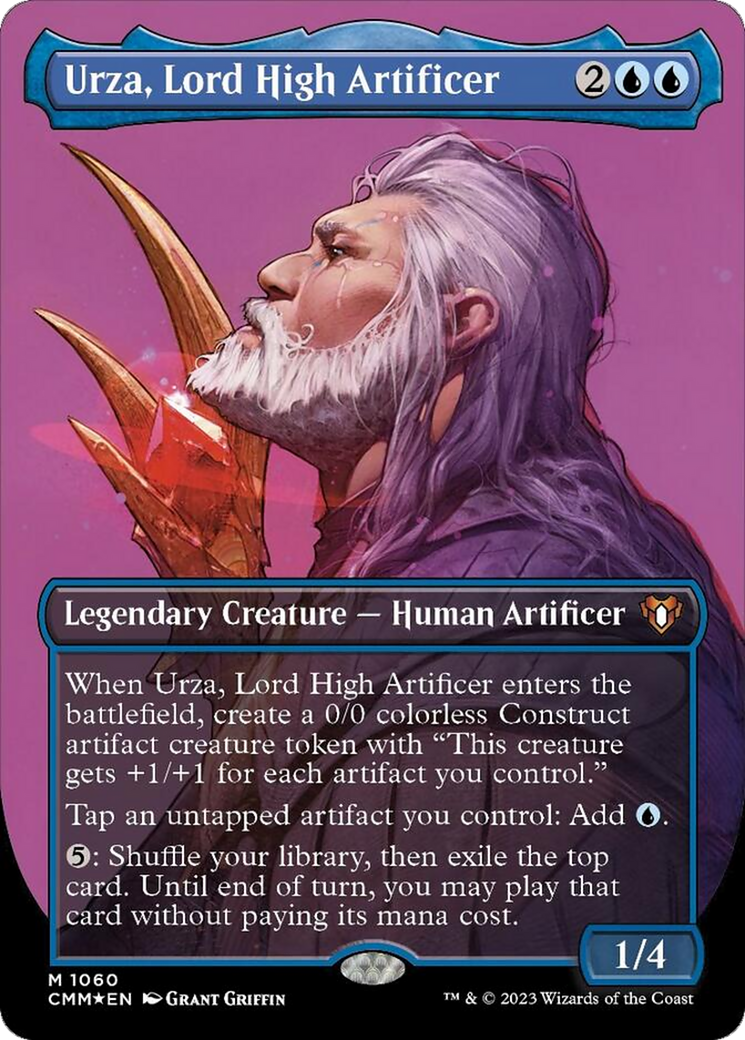 Urza, Lord High Artificer (Borderless Textured Foil Frame Break) [Commander Masters] | Tacoma Games