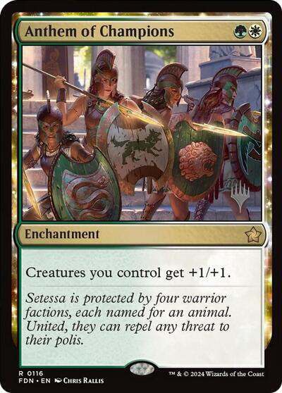 Anthem of Champions (Promo Pack) [Foundations Promos] | Tacoma Games
