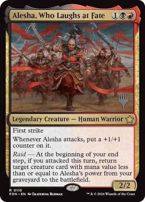 Alesha, Who Laughs at Fate (Promo Pack) [Foundations Promos] | Tacoma Games