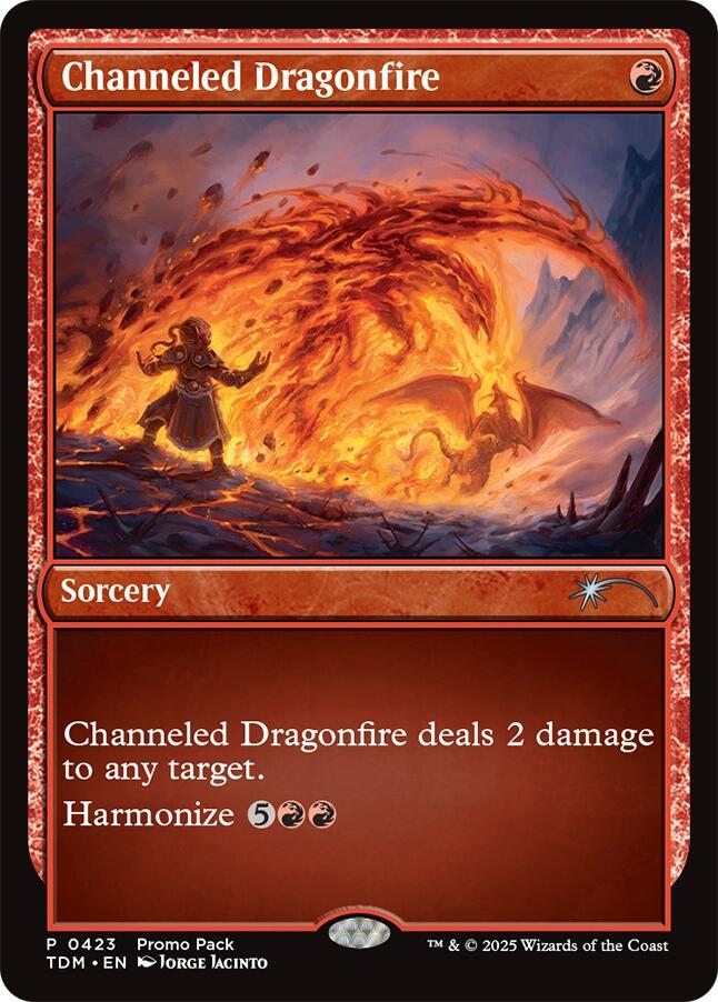 Channeled Dragonfire [Tarkir: Dragonstorm Promos] | Tacoma Games