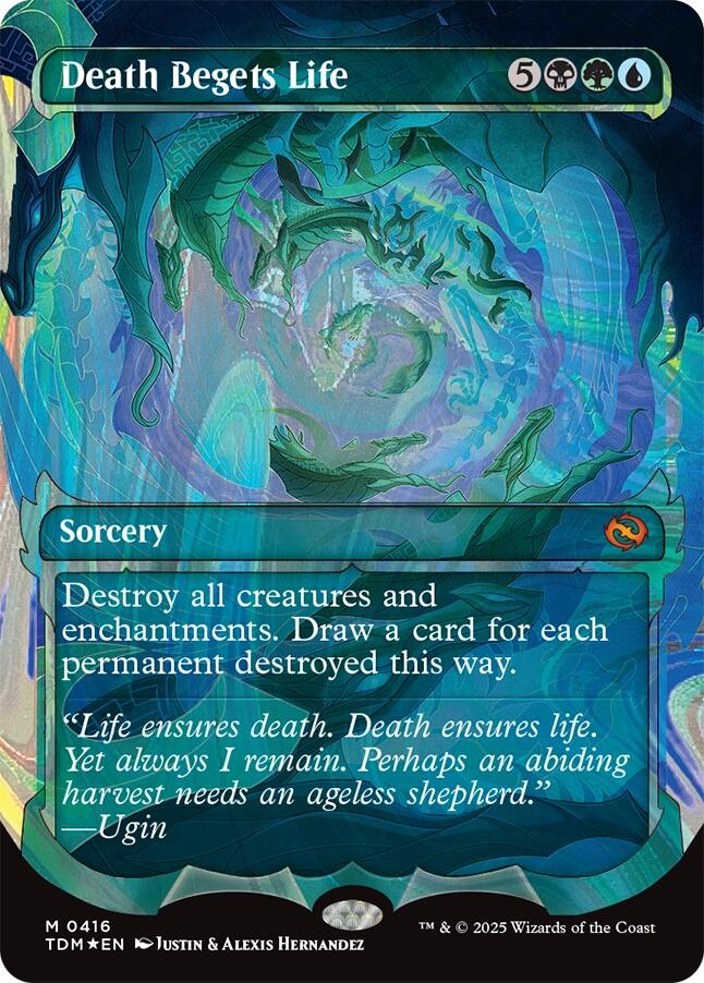 Death Begets Life (Showcase) (Halo Foil) [Tarkir: Dragonstorm] | Tacoma Games