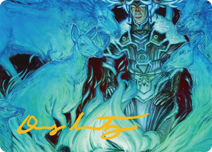 Unending Whisper Art Card (9/54) (Gold-Stamped Signature) [Tarkir: Dragonstorm Art Series] | Tacoma Games
