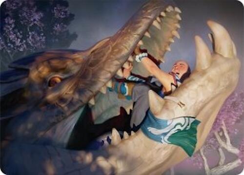 Jaws of Defeat Art Card (53/54) [Tarkir: Dragonstorm Art Series] | Tacoma Games