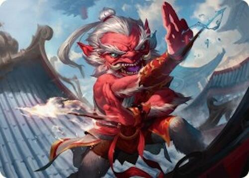 Devoted Duelist Art Card (15/54) [Tarkir: Dragonstorm Art Series] | Tacoma Games