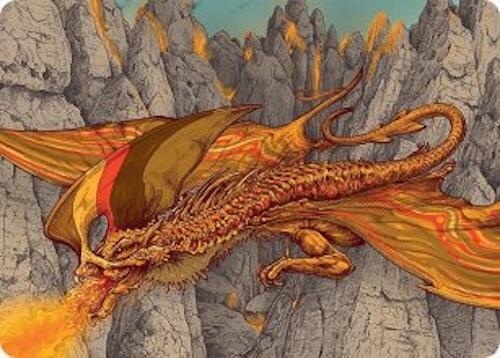 Magmatic Hellkite Art Card (34/54) [Tarkir: Dragonstorm Art Series] | Tacoma Games