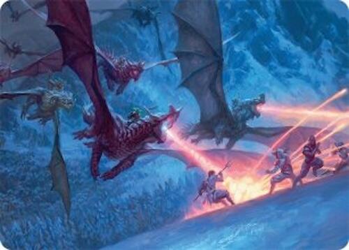 Dragonback Assault Art Card (22/54) [Tarkir: Dragonstorm Art Series] | Tacoma Games