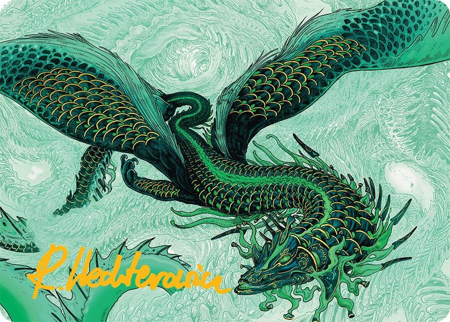 Teval, Arbiter of Virtue Art Card (38/54) (Gold-Stamped Signature) [Tarkir: Dragonstorm Art Series] | Tacoma Games
