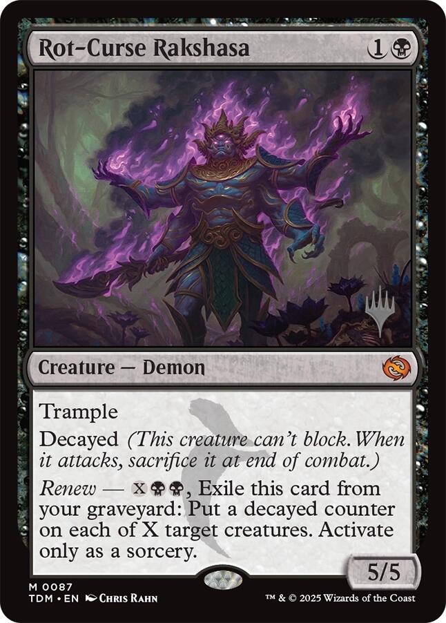Rot-Curse Rakshasa [Tarkir: Dragonstorm Promos] | Tacoma Games