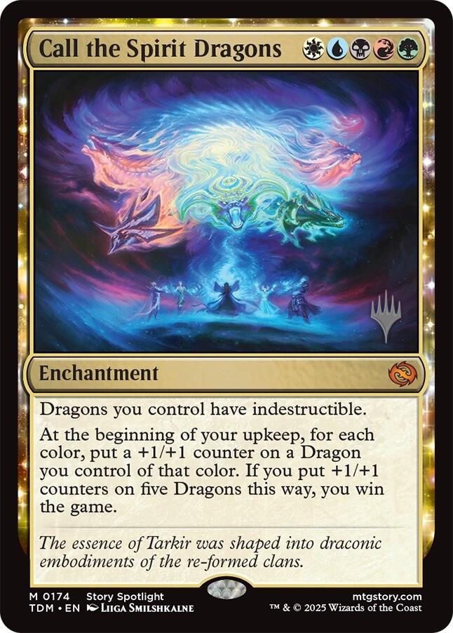 Call the Spirit Dragons [Tarkir: Dragonstorm Promos] | Tacoma Games