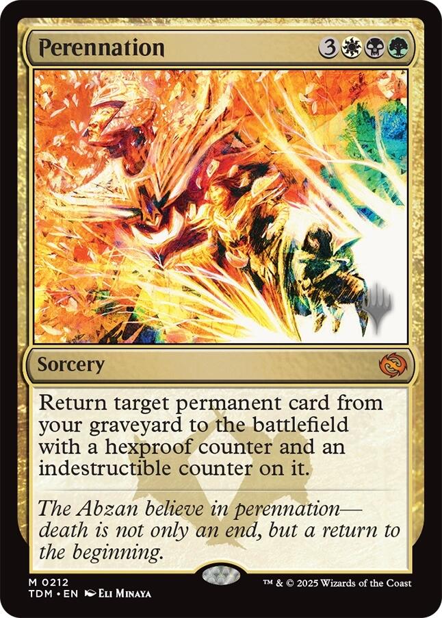 Perennation [Tarkir: Dragonstorm Promos] | Tacoma Games