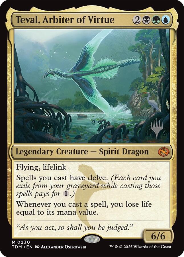 Teval, Arbiter of Virtue [Tarkir: Dragonstorm Promos] | Tacoma Games