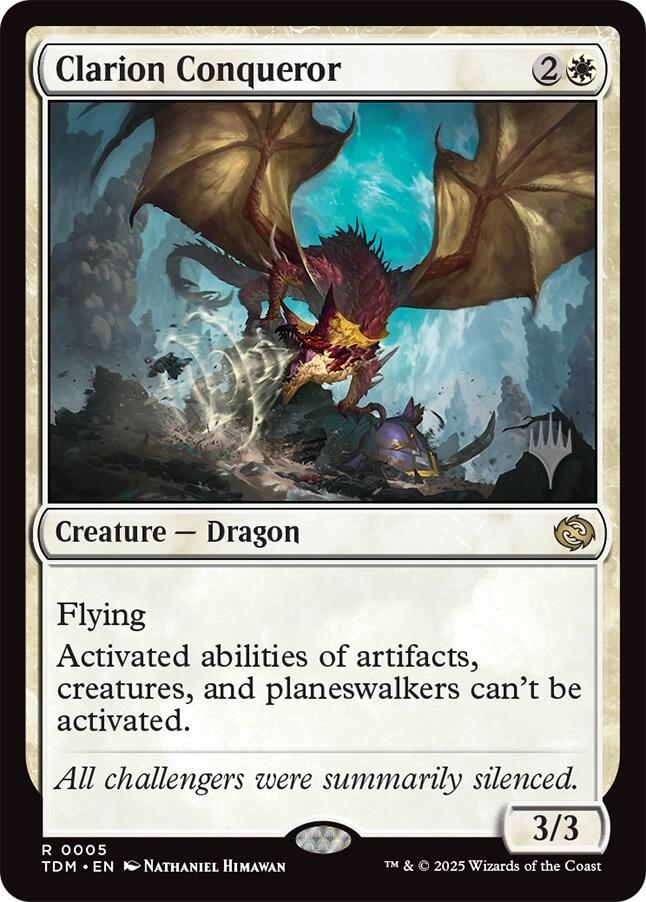 Clarion Conqueror [Tarkir: Dragonstorm Promos] | Tacoma Games