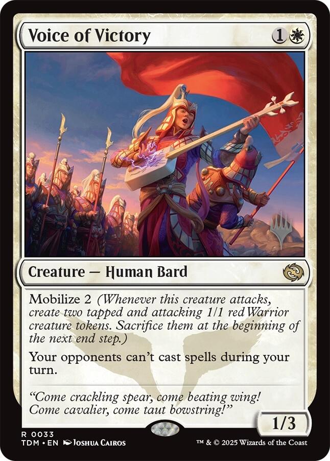 Voice of Victory [Tarkir: Dragonstorm Promos] | Tacoma Games