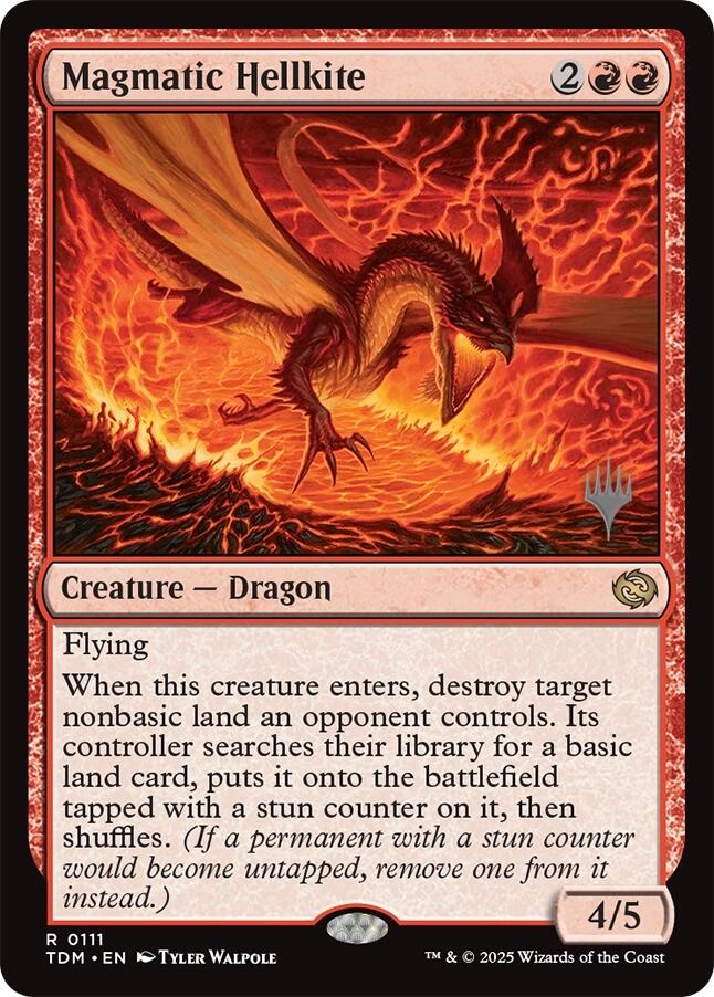 Magmatic Hellkite [Tarkir: Dragonstorm Promos] | Tacoma Games