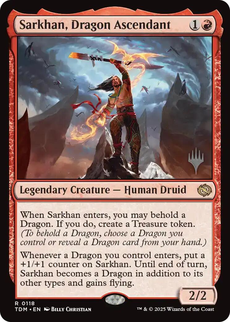 Sarkhan, Dragon Ascendant [Tarkir: Dragonstorm Promos] | Tacoma Games