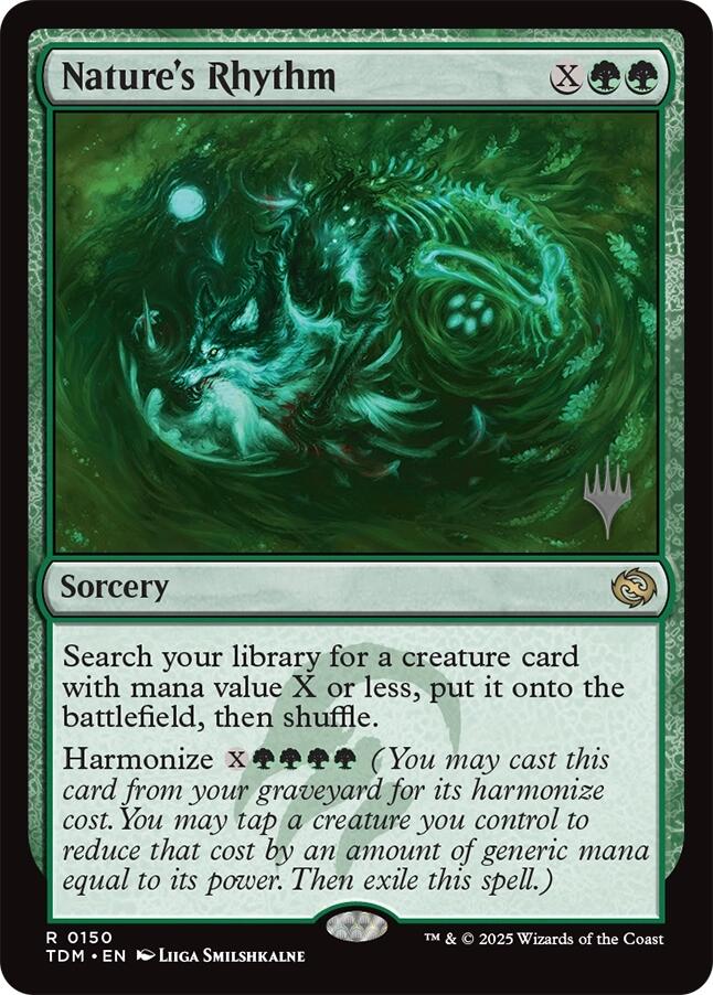 Nature's Rhythm [Tarkir: Dragonstorm Promos] | Tacoma Games
