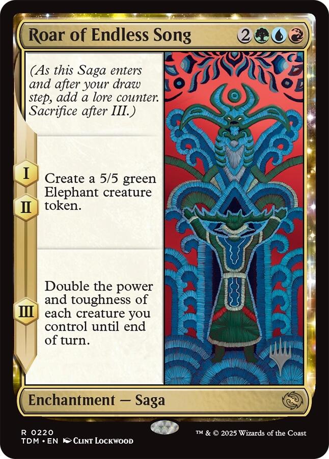 Roar of Endless Song [Tarkir: Dragonstorm Promos] | Tacoma Games