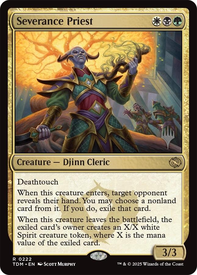 Severance Priest [Tarkir: Dragonstorm Promos] | Tacoma Games