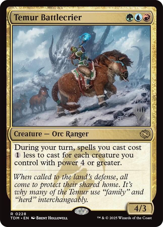 Temur Battlecrier [Tarkir: Dragonstorm Promos] | Tacoma Games